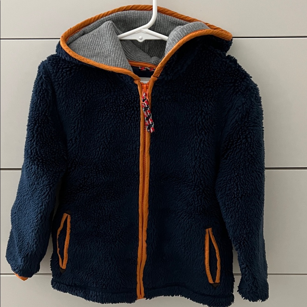 Mini Boden Navy Fleece Jacket